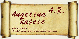 Angelina Rajčić vizit kartica